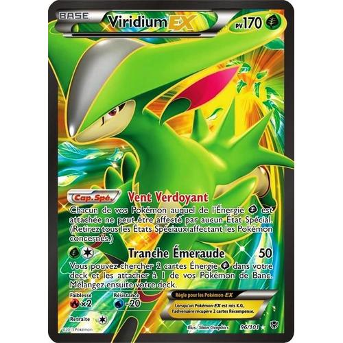 Carte Pokémon 096/101 Viridium-Ex Full Art 170 Pv Série Bw Explosion Plasma Neuf Fr