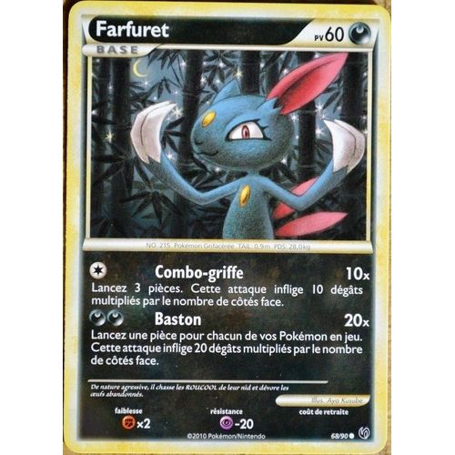 Carte Pokémon 68/90 Farfuret 60 Pv Hs Indomptable Neuf Fr