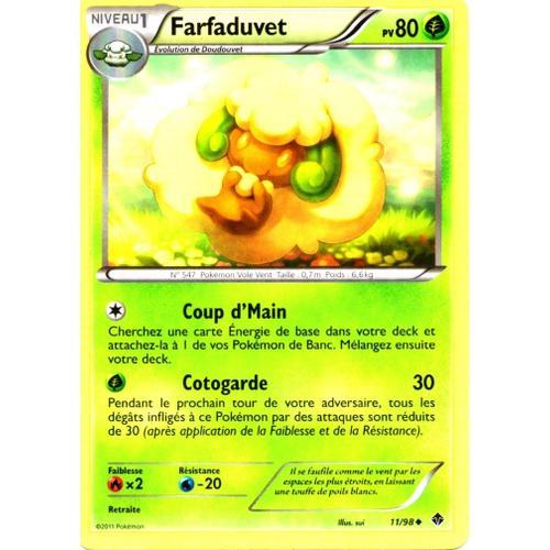 Carte Pokemon Bw - Pouvoirs Emergents - Farfaduvet 80 Pv - 11/98