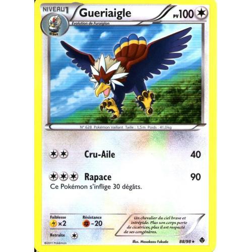 Carte Pokémon 88/98 Gueriaigle 100 Pv Pouvoirs Emergents Neuf Fr