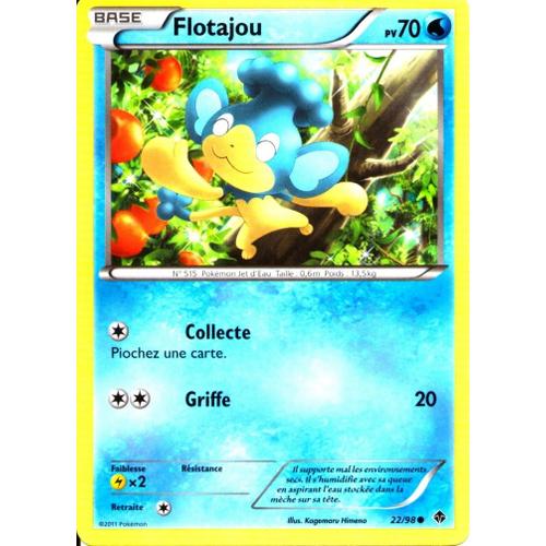 Carte Pokemon Bw - Pouvoirs Emergents - Flotajou 70 Pv - 22/98