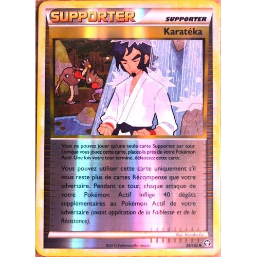 Carte Pokémon 85/102 Karatéka - Reverse Hs Triomphe Neuf Fr