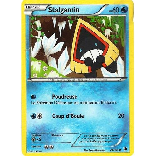 Carte Pokémon 21/101 Stalgamin 60 Pv Série Bw Explosion Plasma Neuf Fr