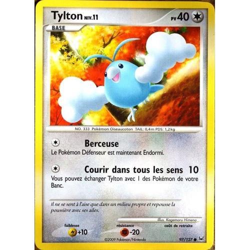 Carte Pokémon 97/127 Tylton Lv.11 40 Pv Platine Neuf Fr