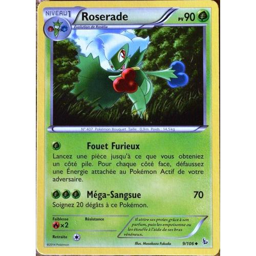 Carte Pokémon 9/106 Roserade 90 Pv Xy Étincelles Neuf Fr