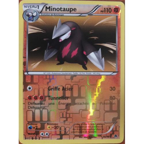 Carte Pokémon 56/98 Minotaupe Pouvoirs Emergents Neuf Fr