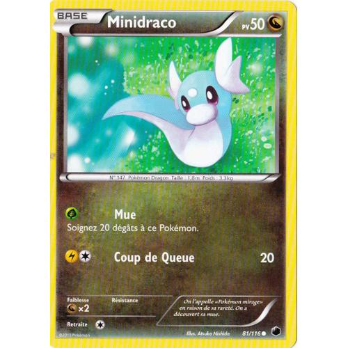 Carte Pokémon Minidraco 50 Pv 81/116 Glaciation Plasma Neuf Fr