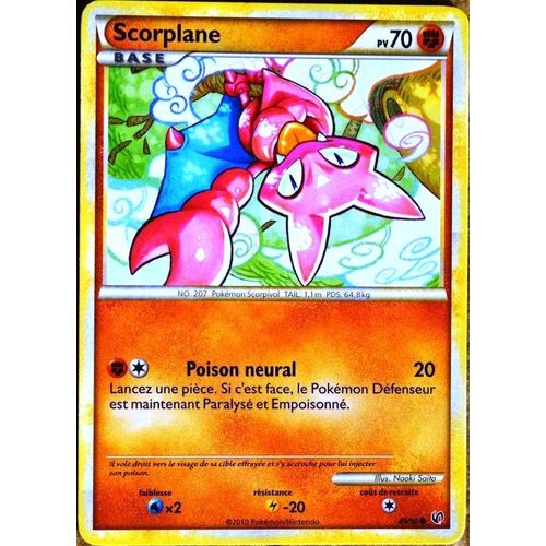 Carte Pokémon 49/90 Scorplane 70 Pv Hs Indomptable Neuf Fr