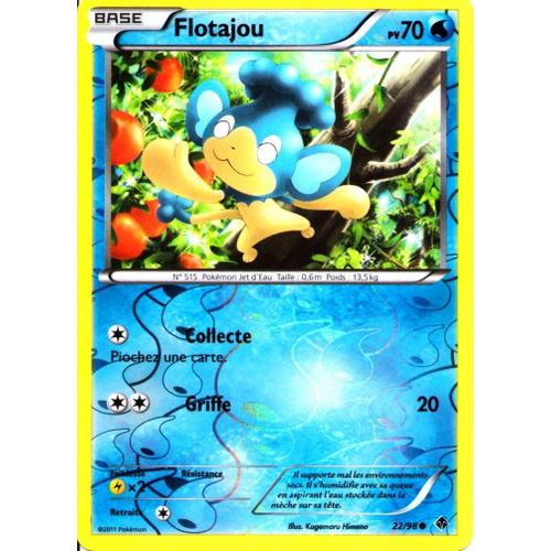 Carte Pokemon Bw - Pouvoirs Emergents - Flotajou 70 Pv - 22/98 Reverse