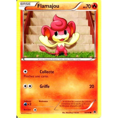 Carte Pokémon 18/98 Flamajou 70 Pv Pouvoirs Emergents Neuf Fr