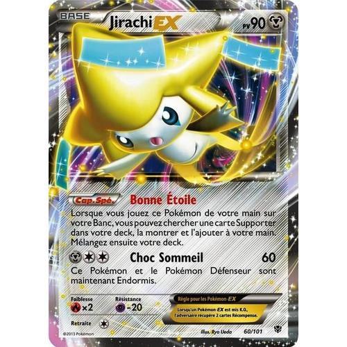 Carte Pokémon 060/101 Jirachi-Ex 90 Pv Série Bw Explosion Plasma Neuf Fr