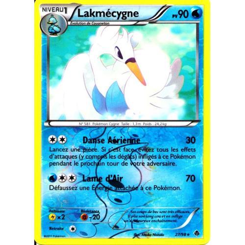 Carte Pokémon 27/98 Lakmécygne 90 Pv Pouvoirs Emergents Neuf Fr