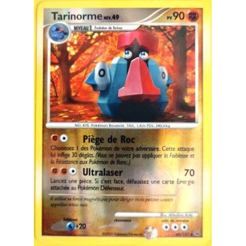 Carte Pokémon 60/127 Tarinorme 90 Pv - Reverse Platine Neuf Fr