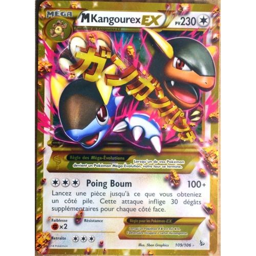 Carte Pokémon 109/106 M Kangourex Ex 230 Pv - Secrete Xy Étincelles Neuf Fr