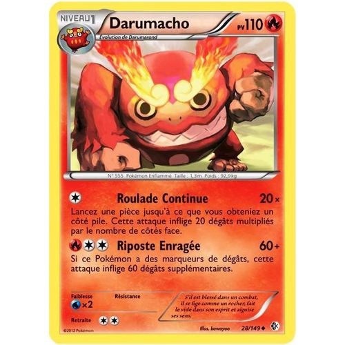 Carte Pokémon 28/149 Darumacho Frontières Franchies Neuf Fr