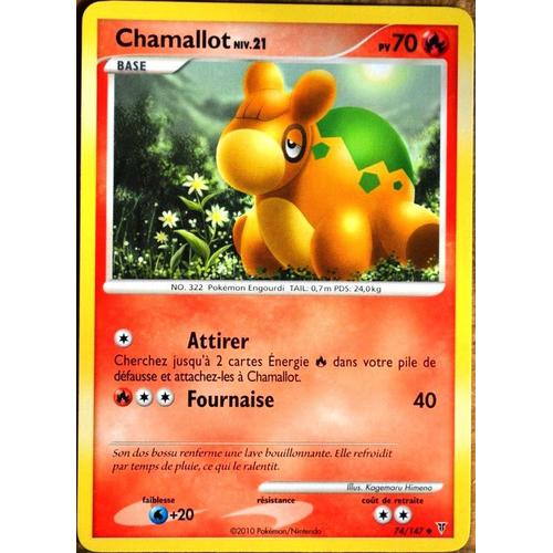 Carte Pokémon 74/147 Chamallot Lv.21 70 Pv Platine Vs Neuf Fr