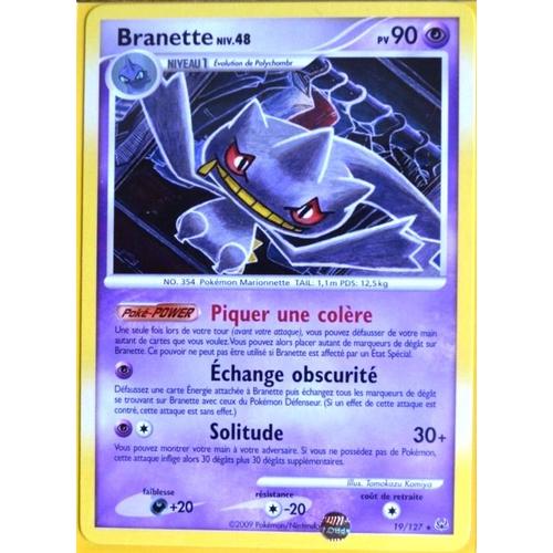 Carte Pokémon 19/127 Branette 90 Pv Platine Neuf Fr