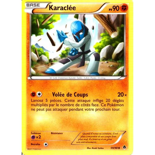 Carte Pokemon Bw - Pouvoirs Emergents - Karaclée 90 Pv - 59/98