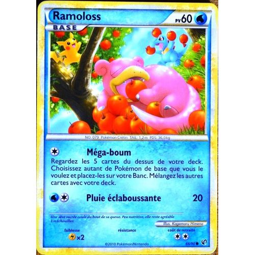 Carte Pokémon 66/90 Ramoloss 60 Pv Hs Indomptable Neuf Fr