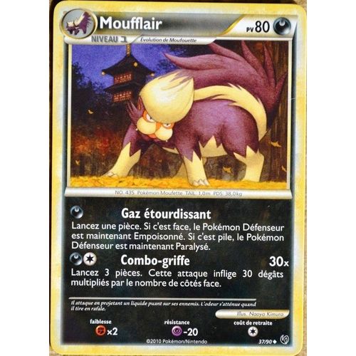 Carte Pokémon 37/90 Moufflair 80 Pv Hs Indomptable Neuf Fr