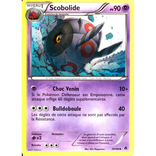 Carte Pokémon 39/98 Scobolide 90 Pv Pouvoirs Emergents Neuf Fr