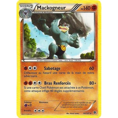 Carte Pokémon 050/101 Mackogneur 140 Pv Série Bw Explosion Plasma Neuf