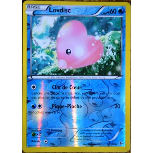 Carte Pokémon 27/106 Lovdisc 60 Pv - Reverse Xy Étincelles Neuf Fr