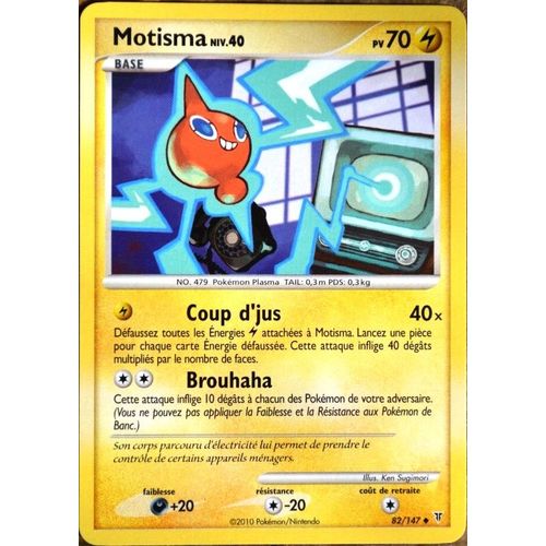 Carte Pokémon 82/147 Motisma Lv.40 70 Pv Platine Vs Neuf Fr