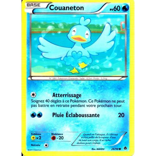 Carte Pokémon 26/98 Couaneton 60 Pv Pouvoirs Emergents Neuf Fr