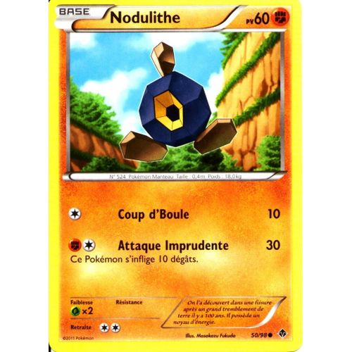 Carte Pokémon 50/98 Nodulithe 60 Pv Pouvoirs Emergents Neuf Fr