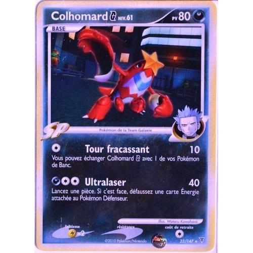 Carte Pokémon 23/147 Colhomard 80 Pv Platine Vs Neuf Fr