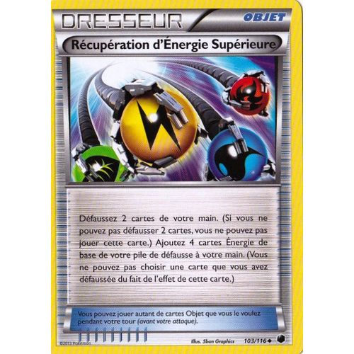 Carte Pokémon Récupération D'énergie 103/116 Glaciation Plasma Neuf Fr