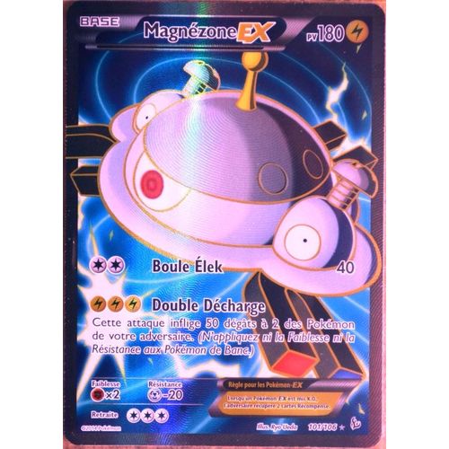 Carte Pokémon 101/106 Magnézone Ex 180 Pv - Full Art Série Xy Étincelles Neuf Fr