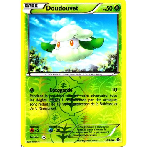 Carte Pokemon Bw - Pouvoirs Emergents - Doudouvet 50 Pv - 10/98 Reverse