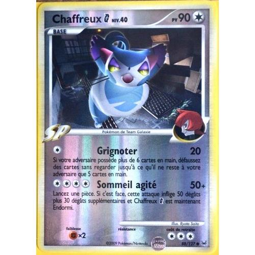 Carte Pokémon 88/127 Chaffreux Galaxie 90 Pv - Reverse Platine Neuf Fr