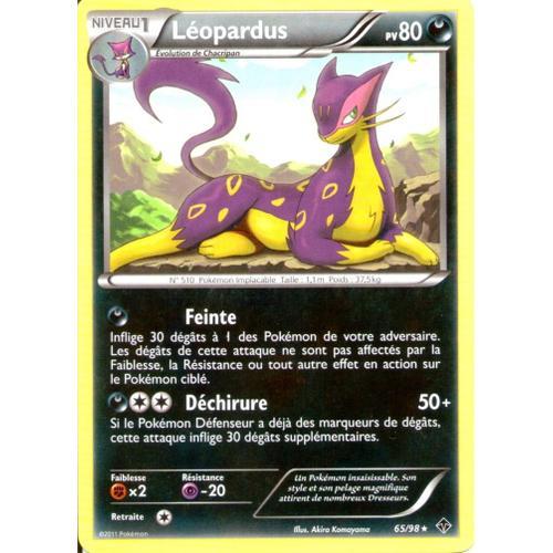 Carte Pokémon 65/98 Léopardus 80 Pv Pouvoirs Emergents Neuf Fr
