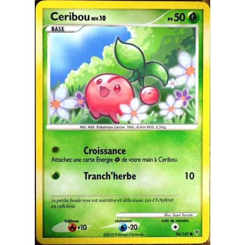 Carte Pokémon 96/147 Ceribou Lv.10 50 Pv Platine Vs Neuf Fr