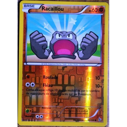 Carte Pokémon 45/106 Racaillou 60 Pv - Reverse Xy Étincelles Neuf Fr