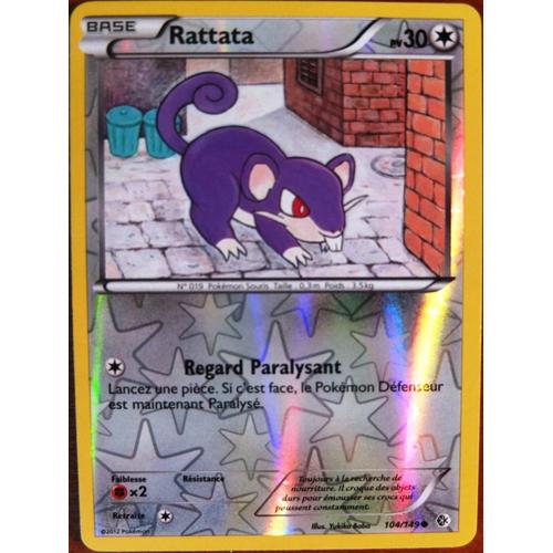 Carte Pokemon Frontières Franchies - Rattata 30 Pv - 104/149 Reverse