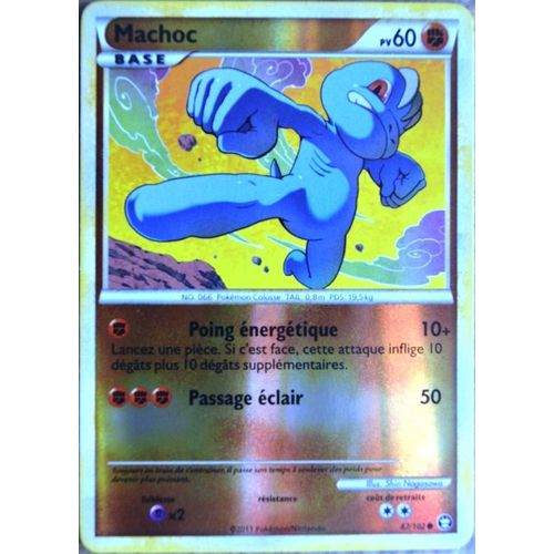 Carte Pokémon 67/102 Machoc 60 Pv - Reverse Série Hs Triomphe Neuf Fr