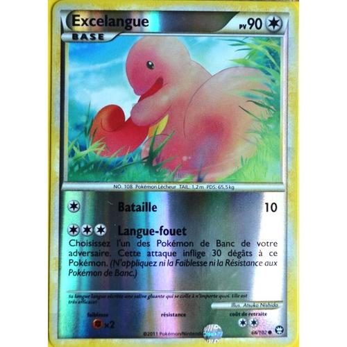 Carte Pokémon 66/102 Excelangue 90 Pv - Reverse Hs Triomphe Neuf Fr