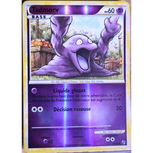 Carte Pokémon 50/90 Tadmorv 60 Pv - Reberse Hs Indomptable Neuf Fr