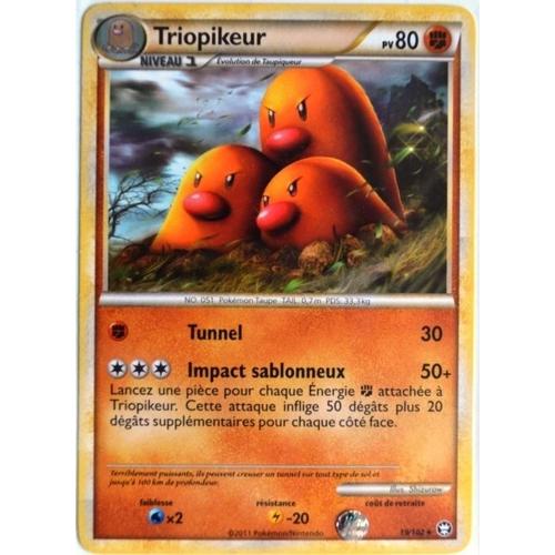 Carte Pokémon 19/102 Triopikeur 80 Pv Hs Triomphe Neuf Fr