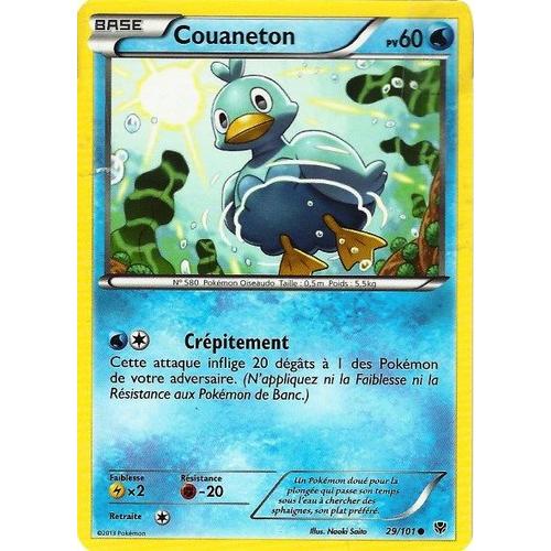 Carte Pokémon 29/101 Couaneton 60 Pv Série Bw Explosion Plasma Neuf Fr