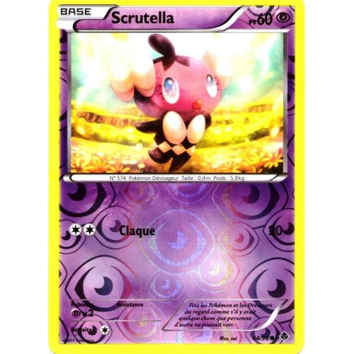 Carte Pokémon 44/98 Scrutella 60 Pv Pouvoirs Emergents Neuf Fr