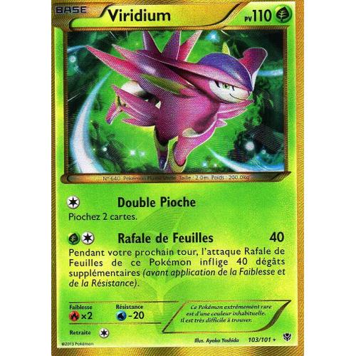 Carte Pokémon 103/101 Viridium Shiny / Secrete Série Bw Explosion Plasma Neuf