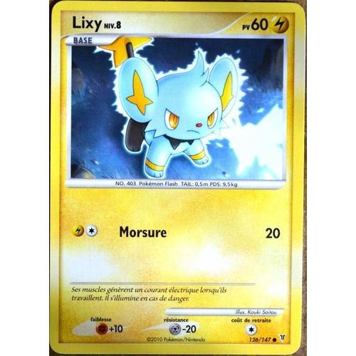 Carte Pokémon 126/147 Lixy Lv.8 60 Pv Platine Vs Neuf Fr