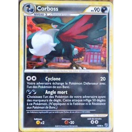 Carte Pokémon 15/90 Corboss 90 Pv Hs Indomptable Neuf Fr