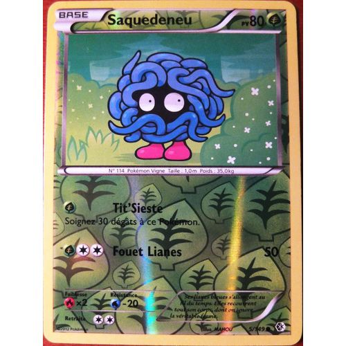 Carte Pokemon Frontières Franchies - Saquedeneu 80 Pv - 5/149 Reverse