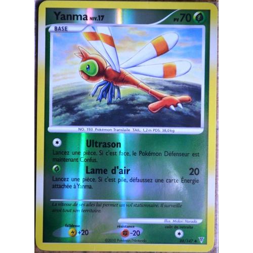 Carte Pokémon 88/147 Yanma 70 Pv - Reverse Platine Vs Neuf Fr